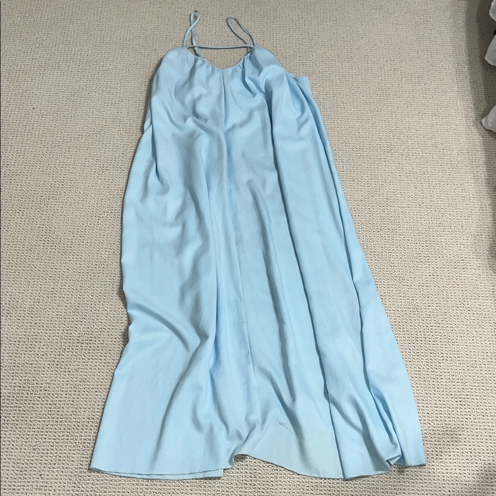Boohoo Light Blue Maxi Dress